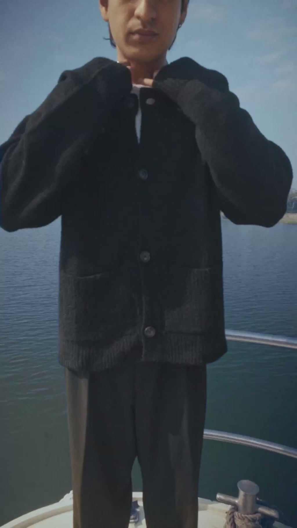 Void | Black Knit Cardigan